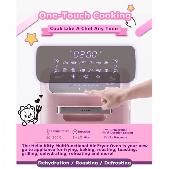 Sanrio- Hello Kitty Air Fryer Toaster - Picture 5 of 8